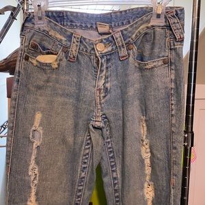 Stone washed women jeans